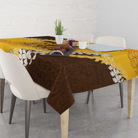 Personalized Mililani Hawaii High School Tablecloth Puakenikeni Lei Hawaiian Pattern - Polynesian Pride