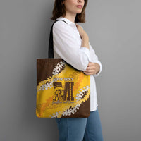 Personalized Mililani Hawaii High School Tote Bag Puakenikeni Lei Hawaiian Pattern - Polynesian Pride