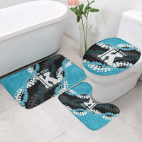 Personalized Kapolei Hawaii High School Bathroom Set Puakenikeni Lei Hawaiian Pattern LT14 - Polynesian Pride