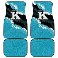 Personalized Kapolei Hawaii High School Car Mats Puakenikeni Lei Hawaiian Pattern - Polynesian Pride