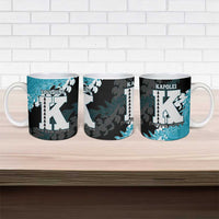 Personalized Kapolei Hawaii High School Ceramic Mug Puakenikeni Lei Hawaiian Pattern - Polynesian Pride
