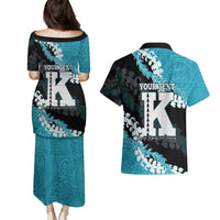 Personalized Kapolei Hawaii High School Couples Matching Puletasi and Hawaiian Shirt Puakenikeni Lei Hawaiian Pattern LT14 - Polynesian Pride