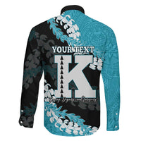 Personalized Kapolei Hawaii High School Family Matching Off Shoulder Short Dress and Hawaiian Shirt Puakenikeni Lei Hawaiian Pattern LT14 - Polynesian Pride