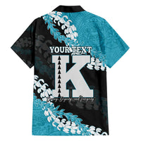 Personalized Kapolei Hawaii High School Family Matching Short Sleeve Bodycon Dress and Hawaiian Shirt Puakenikeni Lei Hawaiian Pattern LT14 - Polynesian Pride