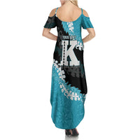Personalized Kapolei Hawaii High School Family Matching Summer Maxi Dress and Hawaiian Shirt Puakenikeni Lei Hawaiian Pattern LT14 - Polynesian Pride