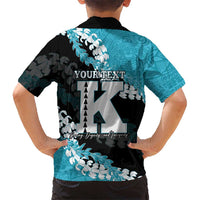 Personalized Kapolei Hawaii High School Family Matching Tank Maxi Dress and Hawaiian Shirt Puakenikeni Lei Hawaiian Pattern LT14 - Polynesian Pride