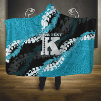 Personalized Kapolei Hawaii High School Hooded Blanket Puakenikeni Lei Hawaiian Pattern - Polynesian Pride