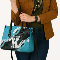 Personalized Kapolei Hawaii High School Leather Bag Puakenikeni Lei Hawaiian Pattern - Polynesian Pride