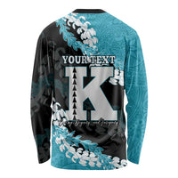 Personalized Kapolei Hawaii High School Long Sleeve Shirt Puakenikeni Lei Hawaiian Pattern - Polynesian Pride