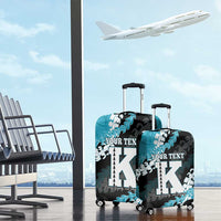 Personalized Kapolei Hawaii High School Luggage Cover Puakenikeni Lei Hawaiian Pattern - Polynesian Pride