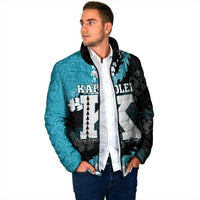 Personalized Kapolei Hawaii High School Padded Jacket Puakenikeni Lei Hawaiian Pattern - Polynesian Pride