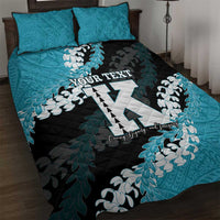 Personalized Kapolei Hawaii High School Quilt Bed Set Puakenikeni Lei Hawaiian Pattern - Polynesian Pride