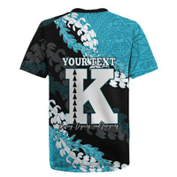 Personalized Kapolei Hawaii High School Rugby Jersey Puakenikeni Lei Hawaiian Pattern LT14 - Polynesian Pride