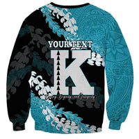 Personalized Kapolei Hawaii High School Sweatshirt Puakenikeni Lei Hawaiian Pattern LT14 - Polynesian Pride