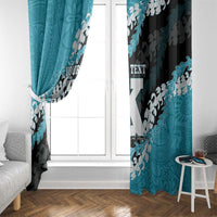 Personalized Kapolei Hawaii High School Window Curtain Puakenikeni Lei Hawaiian Pattern - Polynesian Pride