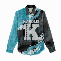 Personalized Kapolei Hawaii High School Women Casual Shirt Puakenikeni Lei Hawaiian Pattern - Polynesian Pride