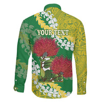 Personalized Leilehua Hawaii High School Family Matching Puletasi and Hawaiian Shirt Puakenikeni Lei Hawaiian Pattern LT14 - Polynesian Pride