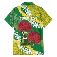 Personalized Leilehua Hawaii High School Family Matching Summer Maxi Dress and Hawaiian Shirt Puakenikeni Lei Hawaiian Pattern LT14 - Polynesian Pride