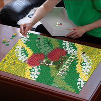Personalized Leilehua Hawaii High School Puzzle Puakenikeni Lei Hawaiian Pattern - Polynesian Pride