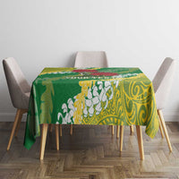 Personalized Leilehua Hawaii High School Tablecloth Puakenikeni Lei Hawaiian Pattern LT14 - Polynesian Pride