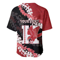Personalized Kalani Hawaii High School Baseball Jersey Puakenikeni Lei Hawaiian Pattern LT14 - Polynesian Pride