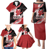 Personalized Kalani Hawaii High School Family Matching Puletasi and Hawaiian Shirt Puakenikeni Lei Hawaiian Pattern LT14 - Polynesian Pride