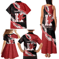Personalized Kalani Hawaii High School Family Matching Tank Maxi Dress and Hawaiian Shirt Puakenikeni Lei Hawaiian Pattern LT14 - Polynesian Pride