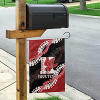 Personalized Kalani Hawaii High School Garden Flag Puakenikeni Lei Hawaiian Pattern - Polynesian Pride