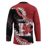 Personalized Kalani Hawaii High School Hockey Jersey Puakenikeni Lei Hawaiian Pattern LT14 - Polynesian Pride