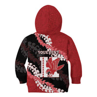 Personalized Kalani Hawaii High School Kid Hoodie Puakenikeni Lei Hawaiian Pattern - Polynesian Pride
