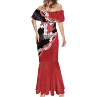 Personalized Kalani Hawaii High School Mermaid Dress Puakenikeni Lei Hawaiian Pattern - Polynesian Pride