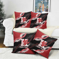 Personalized Kalani Hawaii High School Pillow Cover Puakenikeni Lei Hawaiian Pattern - Polynesian Pride