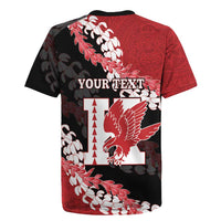Personalized Kalani Hawaii High School Rugby Jersey Puakenikeni Lei Hawaiian Pattern LT14 - Polynesian Pride