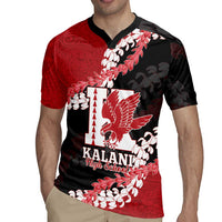 Personalized Kalani Hawaii High School Rugby Jersey Puakenikeni Lei Hawaiian Pattern - Polynesian Pride