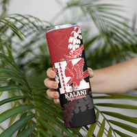Personalized Kalani Hawaii High School Skinny Tumbler Puakenikeni Lei Hawaiian Pattern - Polynesian Pride