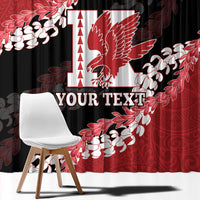 Personalized Kalani Hawaii High School Window Curtain Puakenikeni Lei Hawaiian Pattern LT14 - Polynesian Pride