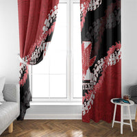 Personalized Kalani Hawaii High School Window Curtain Puakenikeni Lei Hawaiian Pattern LT14 - Polynesian Pride