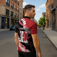 Personalized Kalani Hawaii High School Zipper Polo Shirt Puakenikeni Lei Hawaiian Pattern LT14 - Polynesian Pride