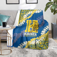 Kaiser Hawaii High School Blanket Puakenikeni Lei Hawaiian Pattern - Polynesian Pride
