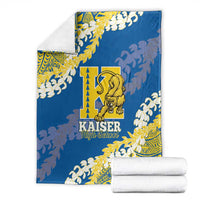 Kaiser Hawaii High School Blanket Puakenikeni Lei Hawaiian Pattern - Polynesian Pride