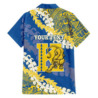 Personalized Kaiser Hawaii High School Family Matching Off Shoulder Maxi Dress and Hawaiian Shirt Puakenikeni Lei Hawaiian Pattern LT14 - Polynesian Pride