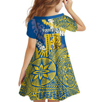 Personalized Kaiser Hawaii High School Family Matching Short Sleeve Bodycon Dress and Hawaiian Shirt Puakenikeni Lei Hawaiian Pattern LT14 - Polynesian Pride