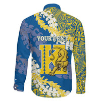 Personalized Kaiser Hawaii High School Family Matching Short Sleeve Bodycon Dress and Hawaiian Shirt Puakenikeni Lei Hawaiian Pattern LT14 - Polynesian Pride