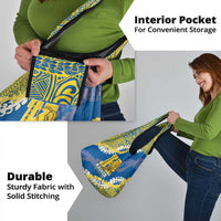 Kaiser Hawaii High School Grocery Bag Puakenikeni Lei Hawaiian Pattern - Polynesian Pride