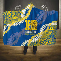 Kaiser Hawaii High School Hooded Blanket Puakenikeni Lei Hawaiian Pattern - Polynesian Pride