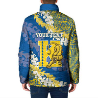 Personalized Kaiser Hawaii High School Padded Jacket Puakenikeni Lei Hawaiian Pattern - Polynesian Pride