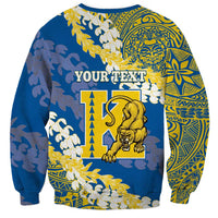 Personalized Kaiser Hawaii High School Sweatshirt Puakenikeni Lei Hawaiian Pattern - Polynesian Pride
