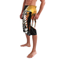 Custom New Zealand Silver Fern Rugby ANZAC Day Lavalava 2024 All Black Tiki Mascot LT14 - Polynesian Pride