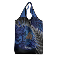 New Zealand Stewart Island Grocery Bag Rakiura Kiwi Maori Glowing Sky