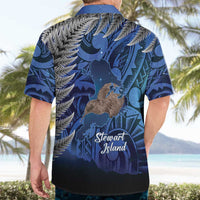 New Zealand Stewart Island Hawaiian Shirt Rakiura Kiwi Maori Glowing Sky